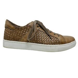 Trask Ackley Leather Low Top Sneaker Lace Up Woven - 8.5